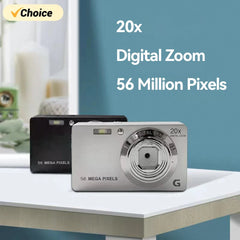 Digital Camera Auto Focus 2.7 Inch LCD Travel Portable 4K 56MP 56 Million Pixel Anti-Shake 20x Zoom for Photography Video