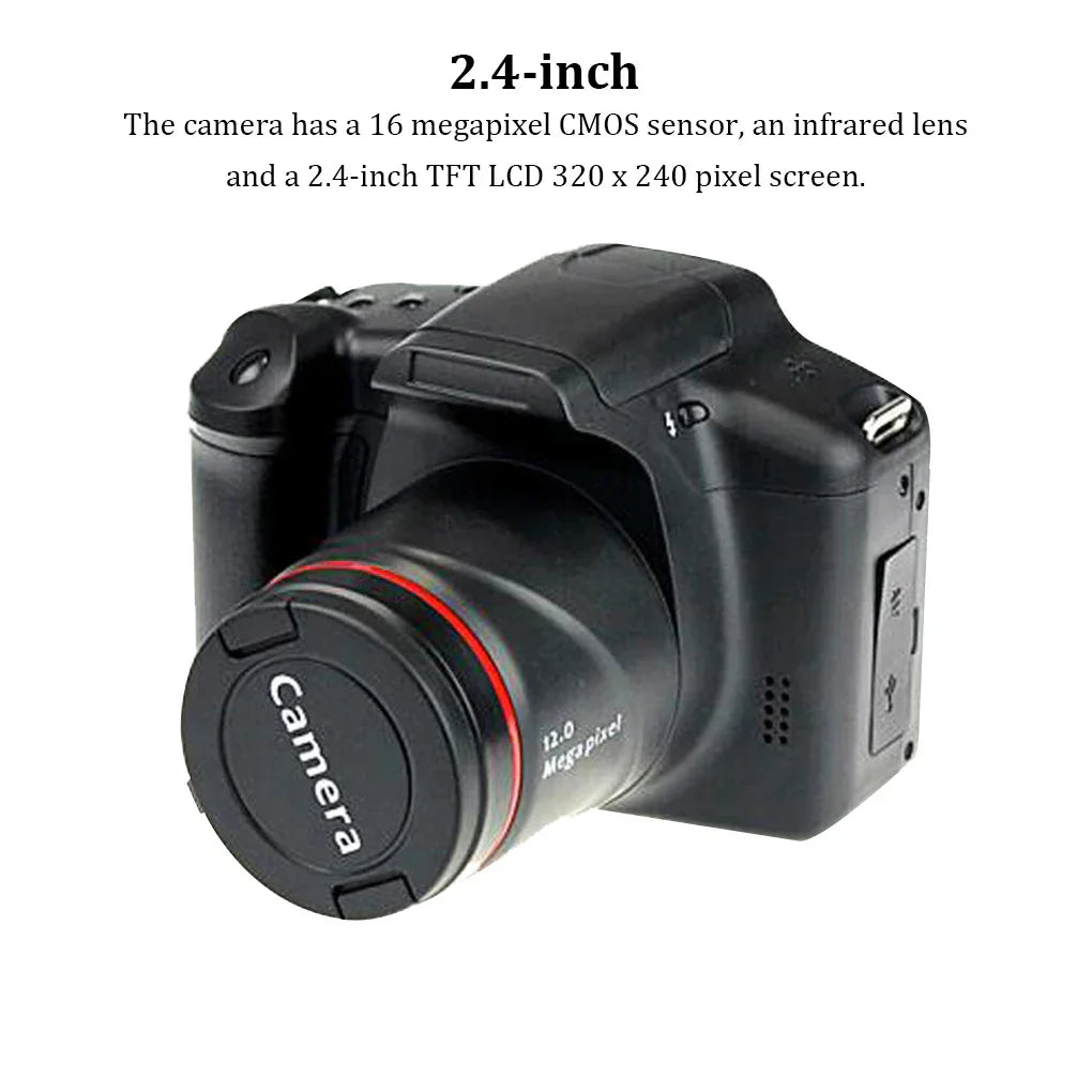 Digital Camera AVI 2.4-inch Screen Battery Powered USB Charging Photo Taking Video Recording Travelling Camcorder