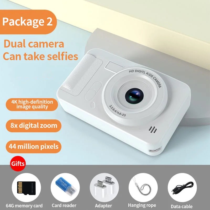 4K Digital Camera 44 Megapixels High-Definition Photography Travel Selfie Camera Entry-Level Small Students Campus Selfie camera