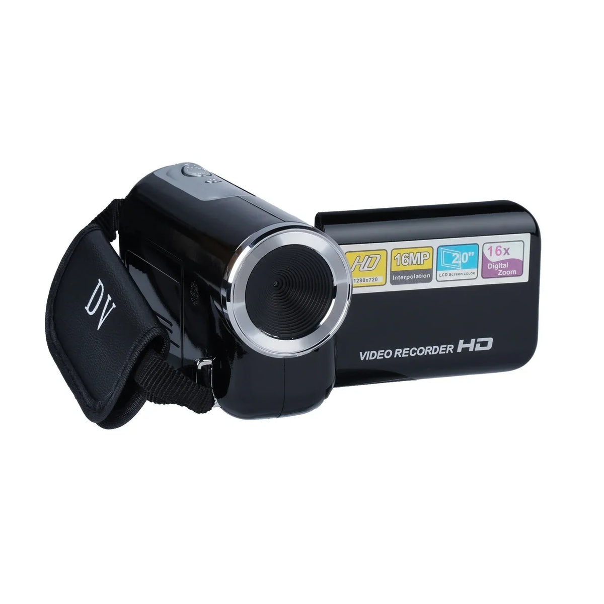 Desiontal Portable 1080P High Definition Digital Video Camera DV Camcorder 16MP 2Inch LCD Screen 16X Digital Zoom