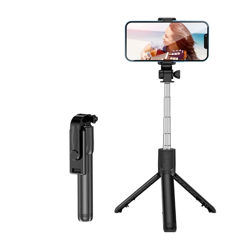 Bluetooth Remote Extendable Phone Tripod Wireless Selfie Stick Tripod Stand for iPhone 15 Samsuing  Phone Tiktok Live Streaming